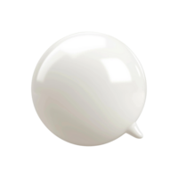 AI generated 3d speech bubble isolated on transparent background png