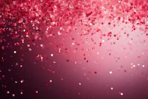 AI generated Ribbons and confetti rains down, adding excitement to the celebratory occasion with copy space photo