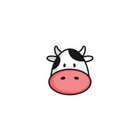 vaca logo o icono diseño vector