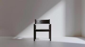 AI generated Sleek Minimalist Chair, a modern chair with clean lines and a minimalist design against a white background, generative AI photo