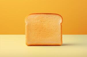 AI generated Minimalist piece of toast photo