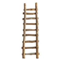 ai gegenereerd houten ladder van succes Aan transparant achtergrond png