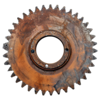 AI generated Rustic circular saw blade on transparent background png