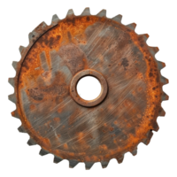 AI generated Rustic circular saw blade on transparent background png