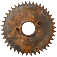 AI generated Rustic circular saw blade on transparent background png