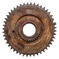 AI generated Rustic circular saw blade on transparent background png