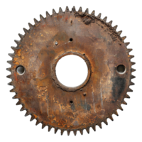 AI generated Rustic circular saw blade on transparent background png