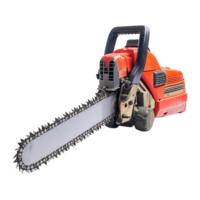 AI generated Chainsaw isolated on a transparent background png