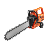 AI generated Chainsaw isolated on a transparent background png