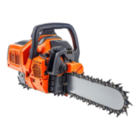 AI generated Chainsaw isolated on a transparent background png