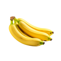 AI generated Ripe yellow banana png isolated on transparent background