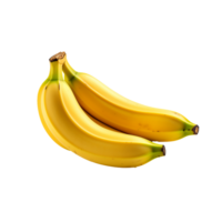 AI generated Ripe yellow banana png isolated on transparent background