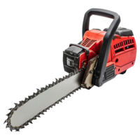 AI generated Chainsaw isolated on a transparent background png