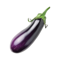 AI generated Fresh eggplant isolated on transparent background png