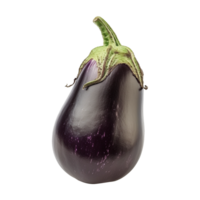 ai generiert frisch Aubergine isoliert auf transparent Hintergrund png