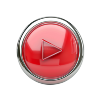 AI generated Glossy button isolated on transparent background png