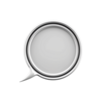 AI generated 3d speech bubble isolated on transparent background png