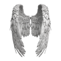 AI generated Angle wings isolated on transparent background png