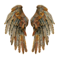 AI generated Angle wings isolated on transparent background png