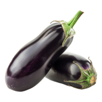 ai generiert frisch Aubergine isoliert auf transparent Hintergrund png