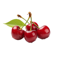 AI generated Fresh Cherry png isolated on transparent background