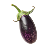 AI generated Fresh eggplant isolated on transparent background png