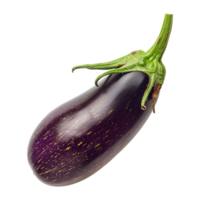 ai generiert frisch Aubergine isoliert auf transparent Hintergrund png