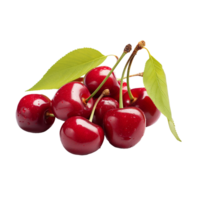 AI generated Fresh Cherry png isolated on transparent background
