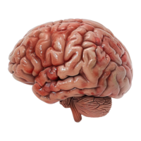 AI generated Colorful brain isolated on transparent background png