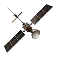 AI generated Satellite isolated on transparent background png