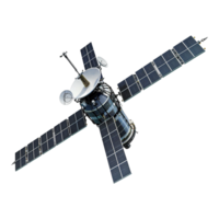 ai généré Satellite isolé sur transparent Contexte png