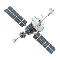 ai généré Satellite isolé sur transparent Contexte png