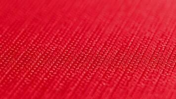 close-up macro view of red velcro surface with micro hooks video