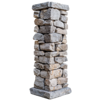 AI generated Stone pillar isolated on transparent background png