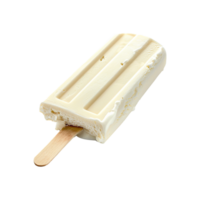 ai generado vainilla hielo crema bar aislado en transparente antecedentes png