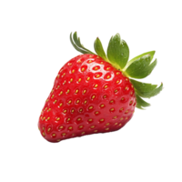 AI generated Fresh strawberry png isolated on transparent background