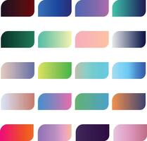 Beautiful Color Gradient Shape Bundle vector