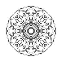 Mandala background design and coloring page vector