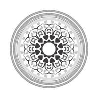 Mandala background design and coloring page vector