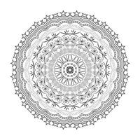 Mandala background design and coloring page vector