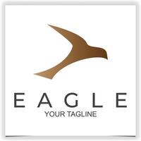 Vector fly eagle shape logo template design