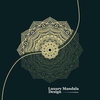 Creative luxury mandala template design vector