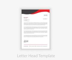 Corporate Modern Letterhead Design Template vector