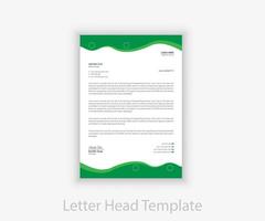 Creative letterhead template design vector