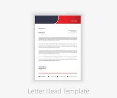 Corporate Modern Letterhead Design Template vector
