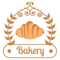 Local food logo bakery shop Vector illustration