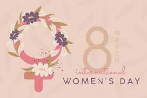 Happy women day card Vector