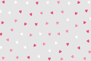 cute small love heart pattern backdrop for wrapping paper print vector