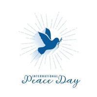 happy world peace day celebration poster a symbol of humanity vector