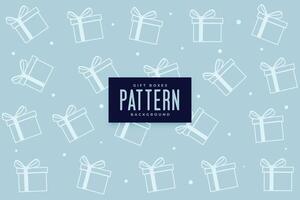 minimal and elegant a giftbox patterned background for christmas event vector